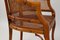 Mid-Century Armlehnstuhl aus geschnitztem Nussholz in Bambus Optik, 1970er 12