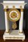 Restoration Period Clock in Carrara Marble & Bronze, Image 1