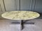 Marble Top & Stainless Steel Base Coffee Table by Florence Knoll for Roche Bobois 4