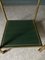 Empire Style 2-Tier Side Table with Green Leather Top, Image 8