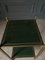 Empire Style 2-Tier Side Table with Green Leather Top 6
