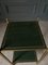 Empire Style 2-Tier Side Table with Green Leather Top, Image 6