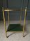 Empire Style 2-Tier Side Table with Green Leather Top 1