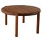 Danish Modern Extendable Round Dining Table in Pine by Rainer Daumiller, 1960s, Image 1