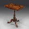 Early Victorian Marquetry Side Table 1