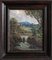 Abraham Huysmans, Escuela francesa, Lago de montaña con castillo, principios del siglo XX, óleo sobre lienzo sobre tabla, enmarcado, Imagen 5