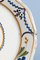 Assiette Florale Antique Jaune et Bleue de Nevers Faience 3