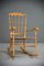 Vintage Rocking Chair in Beech and Cane 2