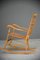 Vintage Rocking Chair in Beech and Cane 5