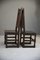 Antique Hall Chairs in Oak, Set of 2, Image 9