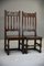 Antique Hall Chairs in Oak, Set of 2 7