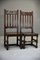 Antique Hall Chairs in Oak, Set of 2, Image 7