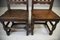 Antique Hall Chairs in Oak, Set of 2, Image 3