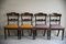 Regency Esszimmerstühle aus Messing mit Intarsien, 4er Set 9