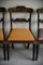Regency Inlaid Dining Chairs in Brass, Set of 4, Image 8