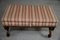 Large Victorian Upholstered Ottoman in Walnut 2