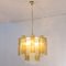 Italian Suspension Lamp in Crystal and Brown Glass, 1990s 3