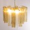 Italian Suspension Lamp in Crystal and Brown Glass, 1990s 5