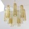 Italian Suspension Lamp in Crystal and Brown Glass, 1990s 11