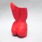 Vintage Nude Vase in Red, 1980s 4