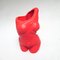 Vintage Nude Vase in Red, 1980s 6