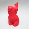 Vintage Nude Vase in Red, 1980s 1