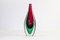 Vintage Murano Glass Teardrop Sommerso Vase, 1960s 2