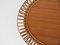 Oval Bamboo Coffee Table in Franco Albini Style, Italy, 1958, Image 5