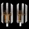 Italian Crystal and Brass Wall Sconces in the Style of Sciolari Gaetano, 1970, Set of 2 3