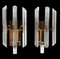 Italian Crystal and Brass Wall Sconces in the Style of Sciolari Gaetano, 1970, Set of 2, Image 3