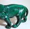 Französischer grüner glasierter Art Deco Panther aus Keramik im Stil von Saint Clement, 1930 12
