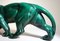 Französischer grüner glasierter Art Deco Panther aus Keramik im Stil von Saint Clement, 1930 9