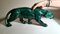 Französischer grüner glasierter Art Deco Panther aus Keramik im Stil von Saint Clement, 1930 16