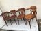 Vintage Beech Armchairs, 1950s, Set of 4, Image 7