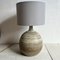 Studio Pottery Table Lamp with Organic Ribbed Detailing 6
