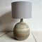 Studio Pottery Table Lamp with Organic Ribbed Detailing 1
