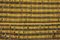 Alfombra Kilim turca a rayas amarillas con detalles de tulu, Imagen 7