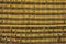 Turkish Striped Yellow Kilim Rug with Tulu Details 7