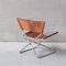 Mid-Century Leather & Steel Z-Down Lounge Chair by Erik Magnussen for Torben Ørskov 11