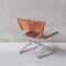 Mid-Century Leather & Steel Z-Down Lounge Chair by Erik Magnussen for Torben Ørskov, Image 11