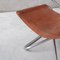 Mid-Century Leather & Steel Z-Down Lounge Chair by Erik Magnussen for Torben Ørskov, Image 3