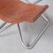 Mid-Century Leather & Steel Z-Down Lounge Chair by Erik Magnussen for Torben Ørskov 4