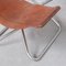 Mid-Century Leather & Steel Z-Down Lounge Chair by Erik Magnussen for Torben Ørskov, Image 4