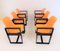 Orange Office Chairs, 1972, Set of 6 7
