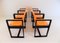 Chaises de Bureau Orange, 1972, Set de 6 17