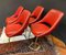 Vintage Game Chairs in Red, Set of 4 24