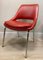 Chaises de Jeu Vintage en Rouge, Set de 4 1