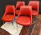 Chaises de Jeu Vintage en Rouge, Set de 4 14