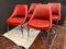 Chaises de Jeu Vintage en Rouge, Set de 4 23