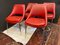 Vintage Spielstühle in Rot, 4er Set 23